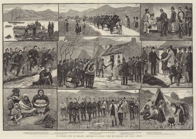 On Eviction Duty in Ireland, Sketches in Galway with the Military and Police Forces by Aloysius O